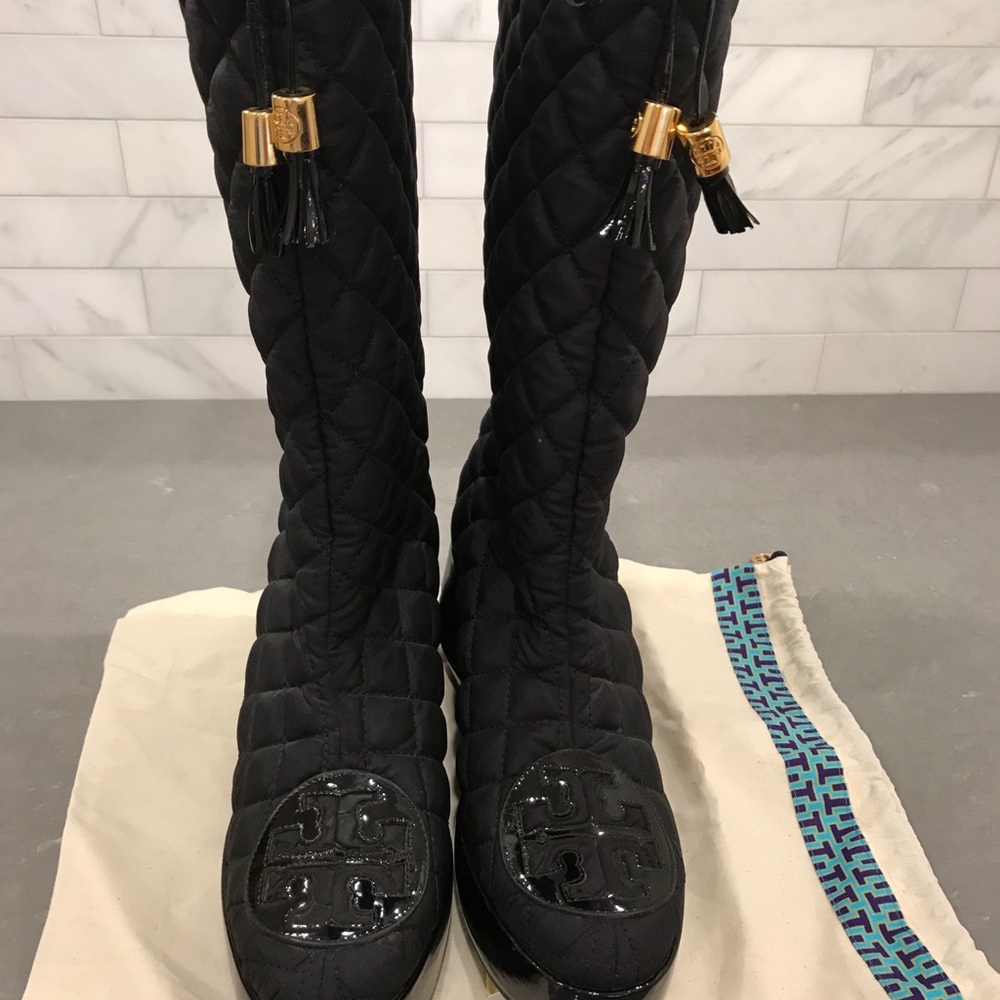 Tory Burch heeled rain/snow boots